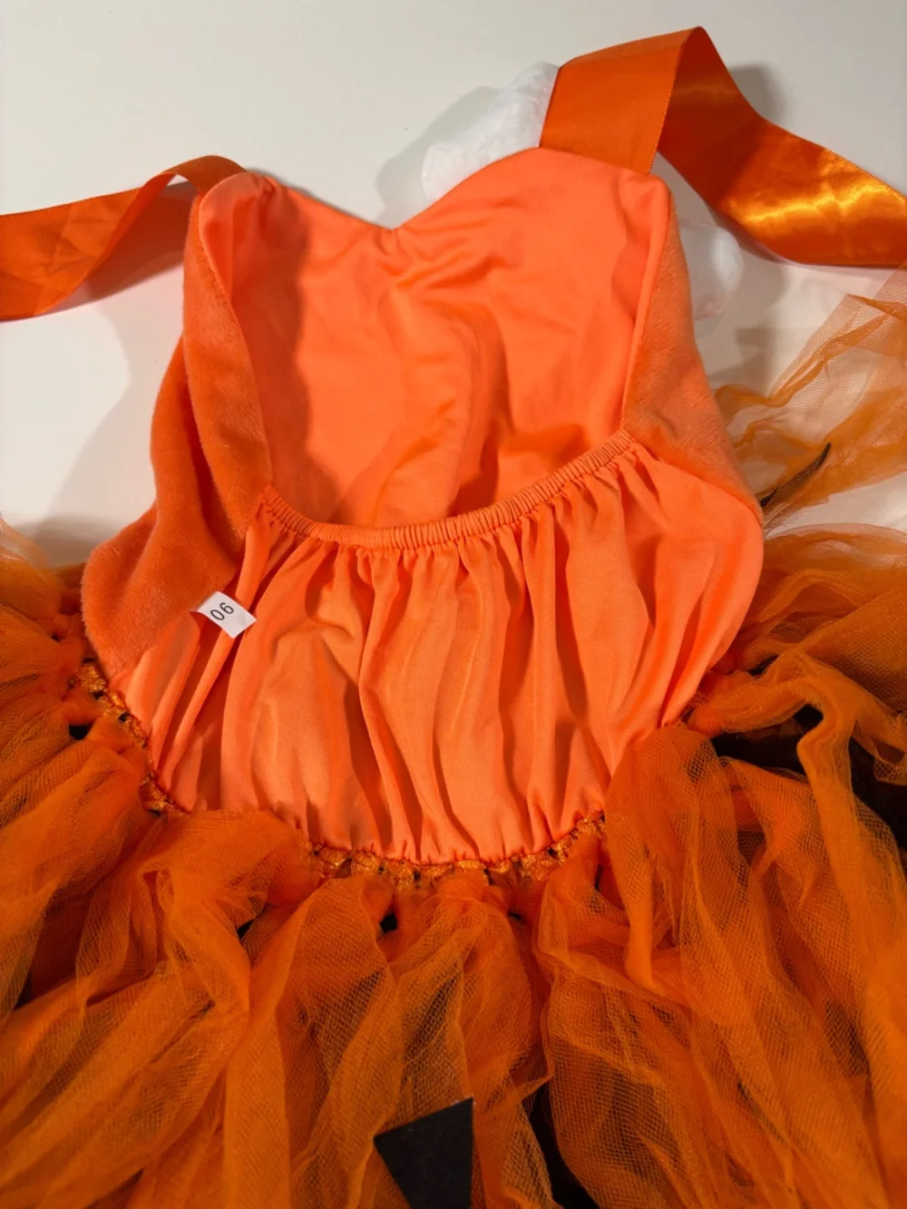 Toddler Pebbles Flintstones Costume Tutu Dress Orange Blue 18-24M 2T New